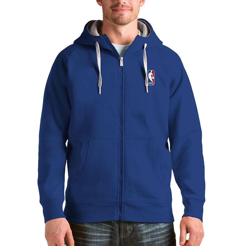 Men's Antigua Royal NBA Victory Full-Zip Jacket