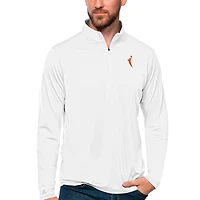 Men's Antigua  White WNBA Logowoman Tribute Quarter-Zip Pullover Top