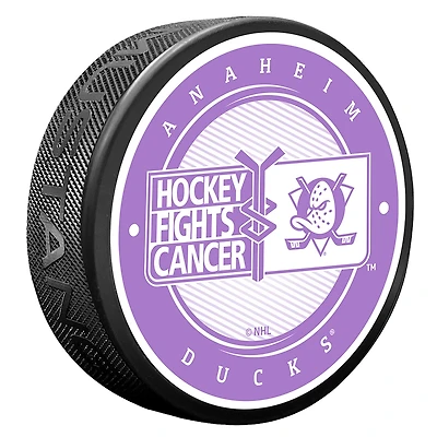Anaheim Ducks Hockey Fights Cancer Puck