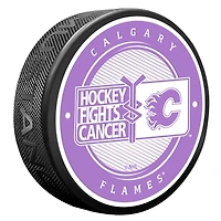 Calgary Flames Hockey Fights Cancer Puck