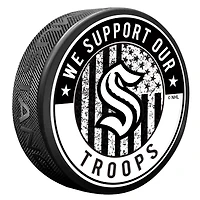 Seattle Kraken Military Appreciation Puck