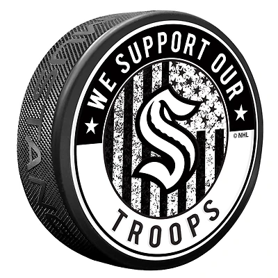 Seattle Kraken Military Appreciation Puck