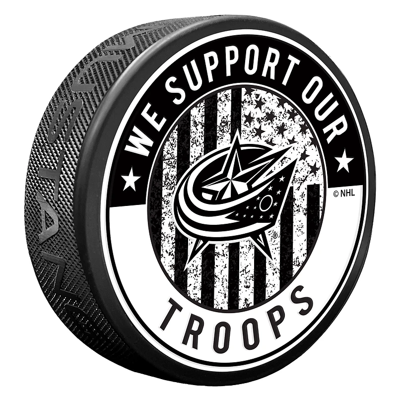 Columbus Blue Jackets Military Appreciation Puck