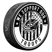 Columbus Blue Jackets Military Appreciation Puck