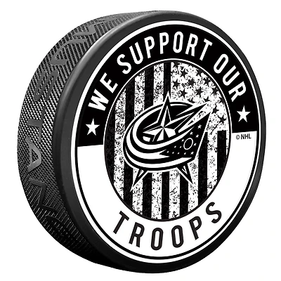 Columbus Blue Jackets Military Appreciation Puck