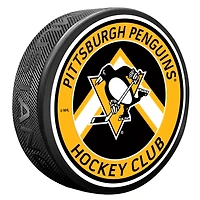 Pittsburgh Penguins Chevron Banner Puck