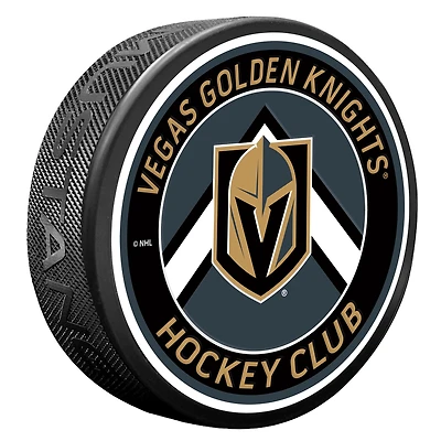 Vegas Golden Knights Chevron Banner Puck