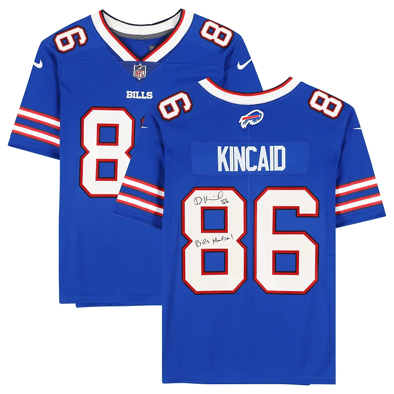 Dalton Kincaid Buffalo Bills Autographed Blue Nike Limited Jersey with "Bills Mafia!" Inscription