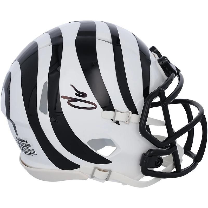 Chad Johnson Cincinnati Bengals Autographed Riddell White Alternate Speed Mini Helmet