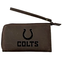 Brown Indianapolis Colts Cell Phone Wristlet Wallet
