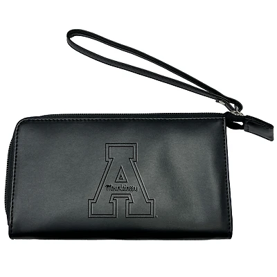Black Appalachian State Mountaineers Cell Phone Wristlet Wallet