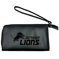 Black Detroit Lions Cell Phone Wristlet Wallet
