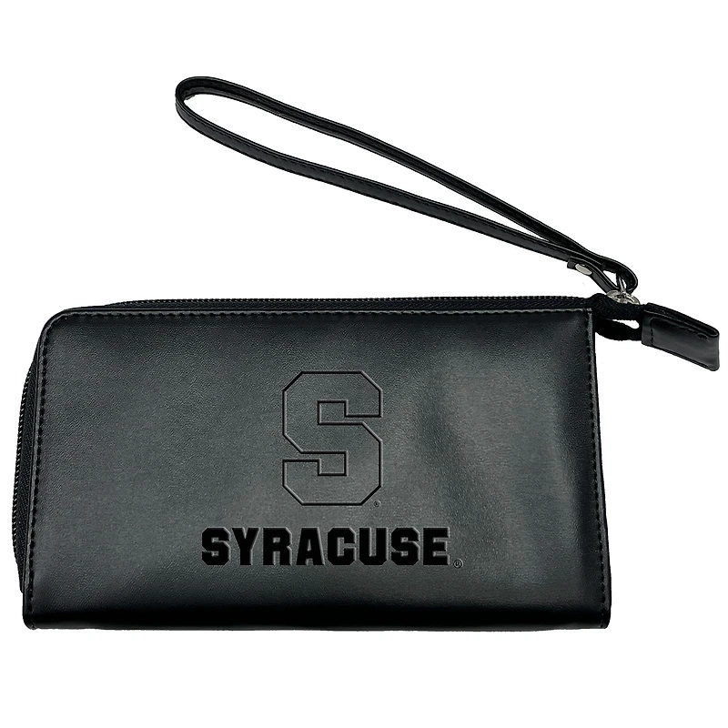 Black Syracuse Orange Cell Phone Wristlet Wallet