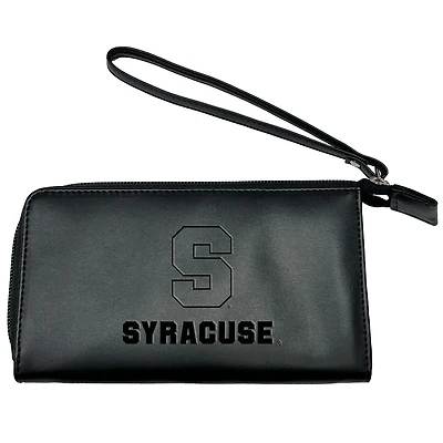 Black Syracuse Orange Cell Phone Wristlet Wallet