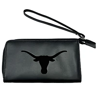 Black Texas Longhorns Cell Phone Wristlet Wallet