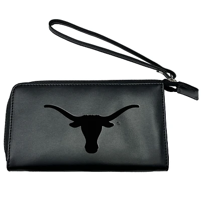 Black Texas Longhorns Cell Phone Wristlet Wallet