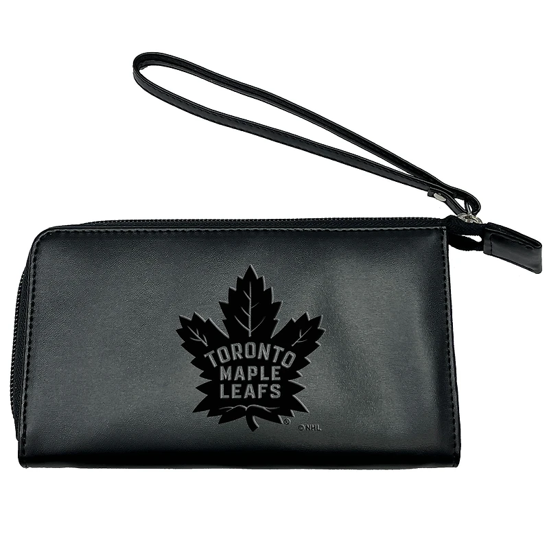 Black Toronto Maple Leafs Cell Phone Wristlet Wallet
