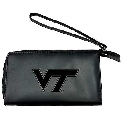 Black Virginia Tech Hokies Cell Phone Wristlet Wallet