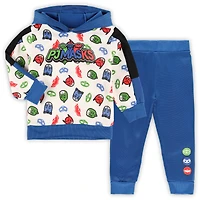 Toddler White PJ Masks Pullover Hoodie and Joggers Set