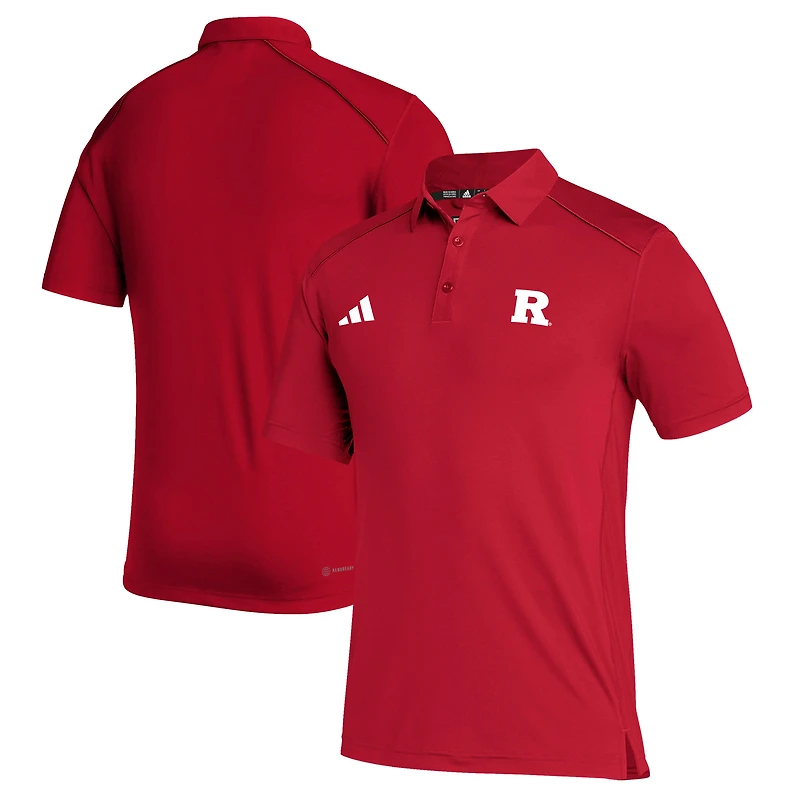 Men's adidas Scarlet Rutgers Scarlet Knights Performance Classic Polo