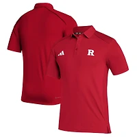 Men's adidas  Scarlet Rutgers Scarlet Knights Performance Classic Polo