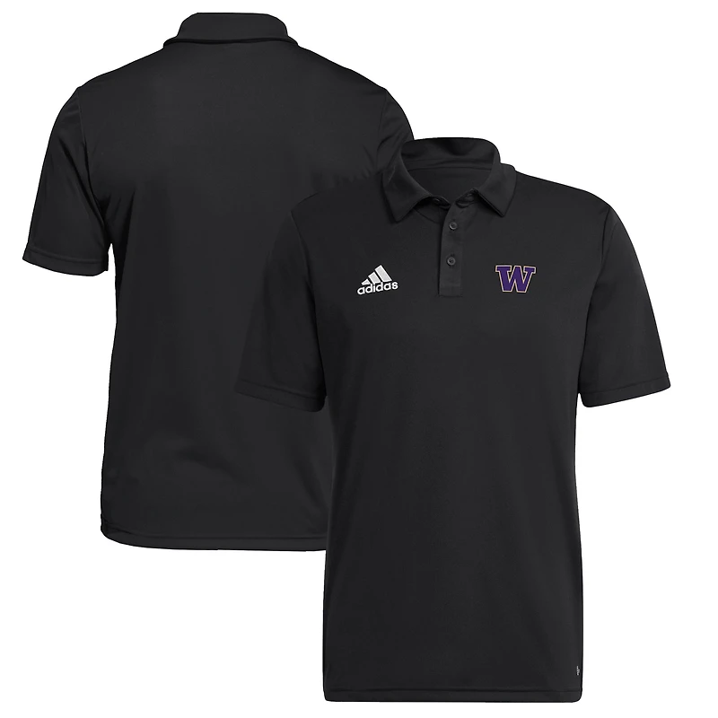 Men's adidas  Black Washington Huskies Entrada 22 Polo