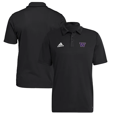 Men's adidas  Black Washington Huskies Entrada 22 Polo