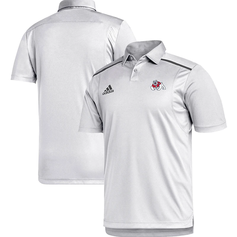 Men's adidas White Fresno State Bulldogs Team Issue Polo