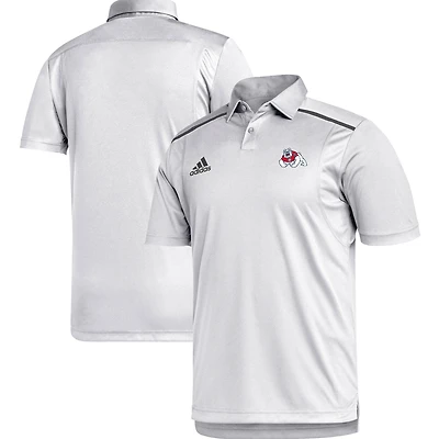 Men's adidas White Fresno State Bulldogs Team Issue Polo