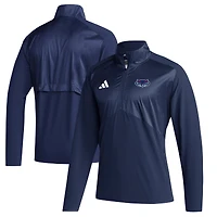 Men's adidas  Navy Florida Atlantic Owls Sideline Quarter-Zip Pullover Top