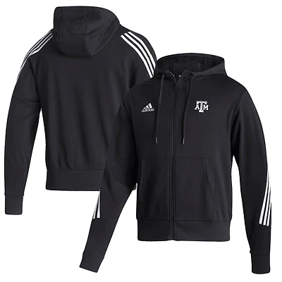 Men's adidas  Black Texas A&M Aggies Fashion Full-Zip Hoodie