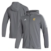 Men's adidas  Gray Tennessee Chattanooga Mocs Tiro 21 Full-Zip Windbreaker Jacket