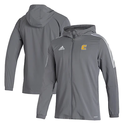 Men's adidas  Gray Tennessee Chattanooga Mocs Tiro 21 Full-Zip Windbreaker Jacket