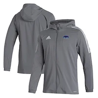Men's adidas  Gray Florida Atlantic Owls Tiro 21 Full-Zip Windbreaker Jacket