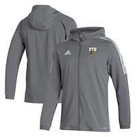 Men's adidas  Gray FIU Panthers Tiro 21 Full-Zip Windbreaker Jacket