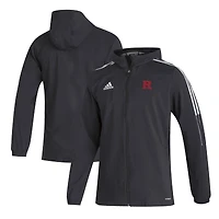 Men's adidas  Black Rutgers Scarlet Knights Tiro 21 Full-Zip Windbreaker Jacket