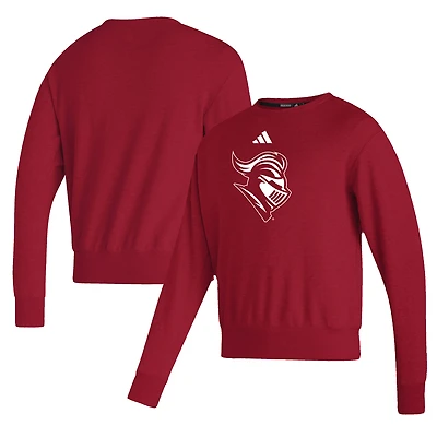 Men's adidas  Scarlet Rutgers Scarlet Knights Premium Retro Pullover Sweatshirt