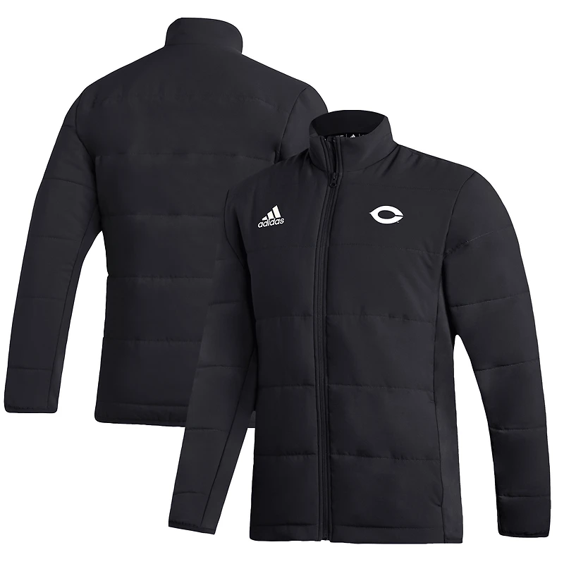 Men's adidas Black UChicago Maroons Midweight Full-Zip Jacket