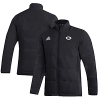 Men's adidas  Black UChicago Maroons Midweight Full-Zip Jacket
