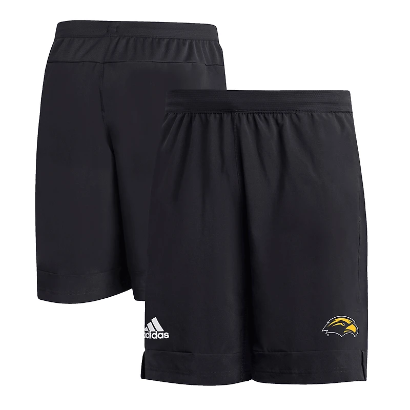 Men's adidas Black Southern Miss Golden Eagles 9" Heat Ready Woven Shorts