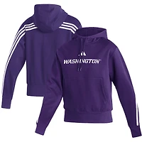 Women's adidas  Purple Washington Huskies Fashion Pullover Hoodie
