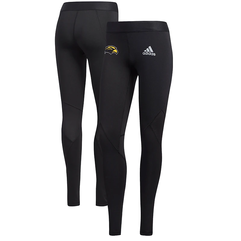 Women's adidas Black Southern Miss Golden Eagles Alphaskin Leggings