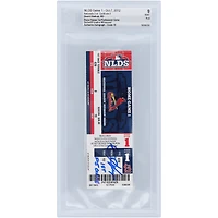 Bryce Harper Washington Nationals Autographed Ticket from 1st Postseason Game with "1st PS Game" Inscription - BAS Authenticated Graded 9/10
