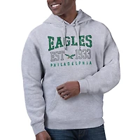 Unisex Starter Heather Gray Philadelphia Eagles Retro Pullover Hoodie