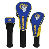WinCraft Los Angeles Rams Three-Pack Golf Club Headcover Set