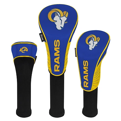 WinCraft Los Angeles Rams Three-Pack Golf Club Headcover Set