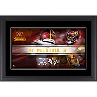 Terry McLaurin Washington Commanders Facsimile Signature Framed 10" x 18" Player Nameplate Collage