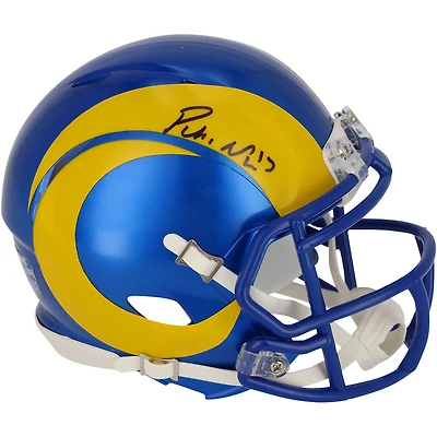Puka Nacua Los Angeles Rams Autographed Riddell Speed Mini Helmet