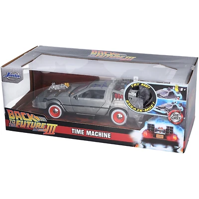 Christopher Lloyd Back to the Future Autographed DeLorean Time Machine Die Cast Car