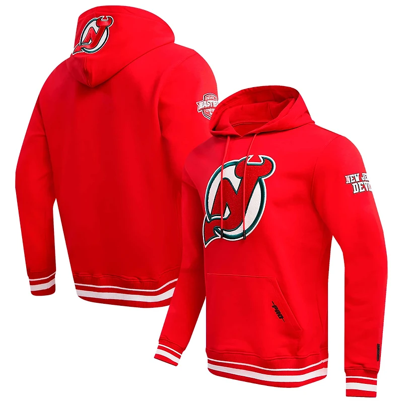 Men's Pro Standard Red New Jersey Devils Retro Classic Fleece Pullover Hoodie